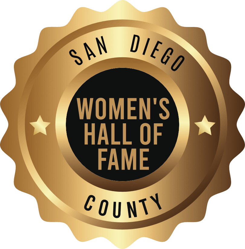 San Diego County Women's Hall of Fame badge